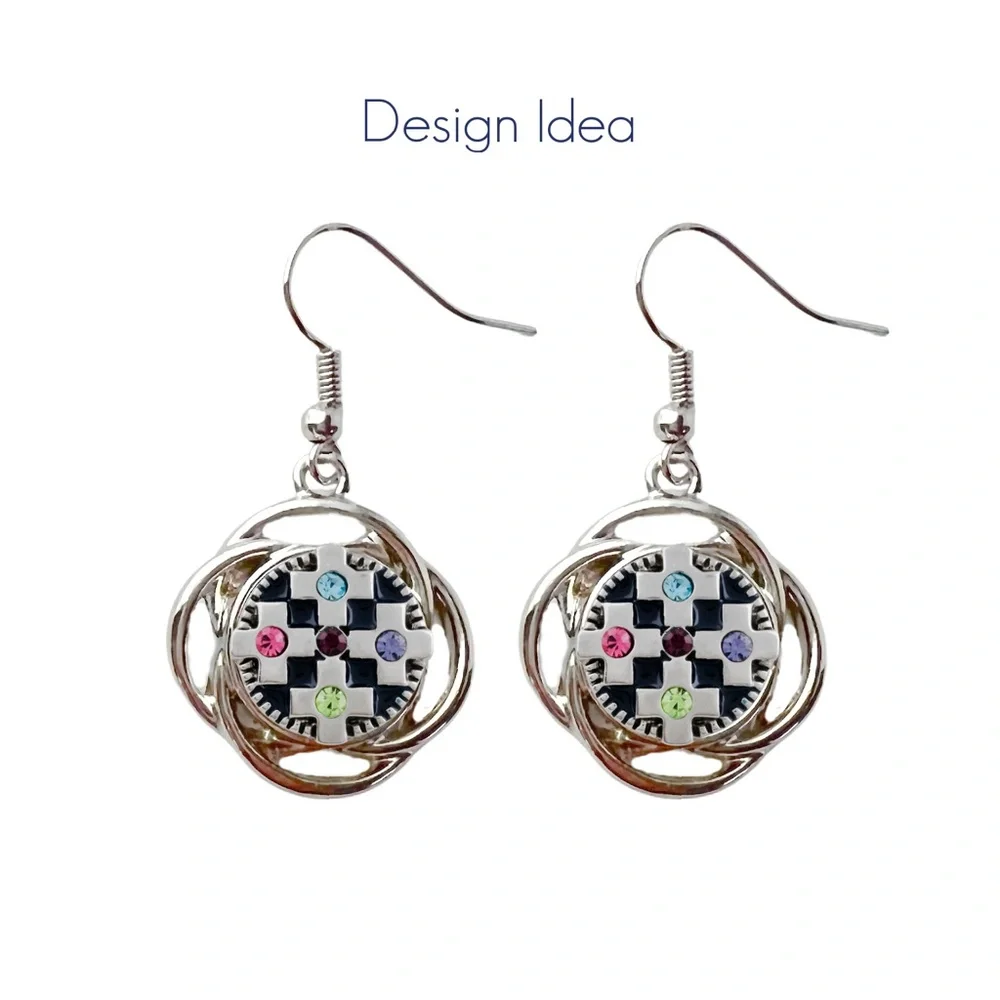 Mini Snap Charms 12mm Set of 9 - Interchangeable Snap Charm Jewelry - Picture 2 of 5